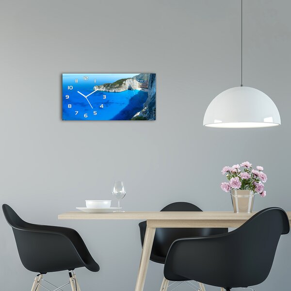 Ceas de perete modern din sticla Zakynthos Grecia