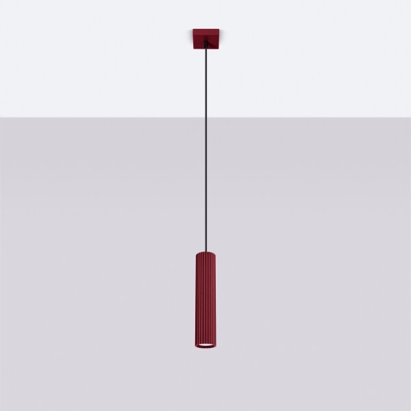 Brilagi - Lustră LED pe cablu CRESTO 1xGU10/10W/230V burgundiu