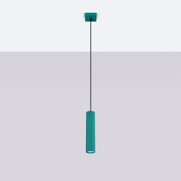 Brilagi - Lustră LED pe cablu CRESTO 1xGU10/10W/230V turcoaz