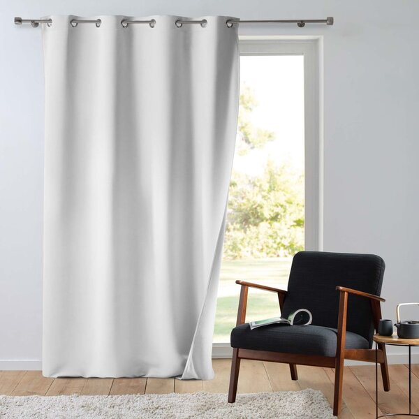 Draperie albă termoizolantă din microfibră 135x260 cm Micropolar – douceur d'intérieur