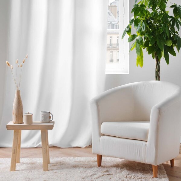 Draperie albă termoizolantă din microfibră 135x260 cm Micropolar – douceur d'intérieur