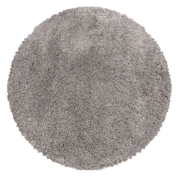 Covor maro deschis rotund ø 80 cm Fluffy – Ayyildiz Carpets