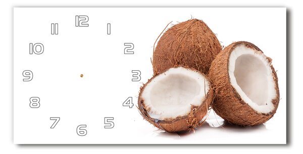 Ceas de perete modern din sticla nucă de cocos