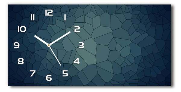 Ceas de perete orizontal din sticlă Abstracție de fundal