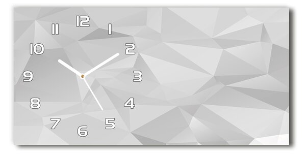 Ceas de perete modern din sticla triunghiuri abstractizare
