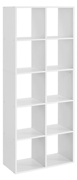 Biblioteca Vasagle Alb 65.5x30x161.5 cm