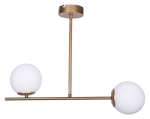 Lustra cu 2 lumini Opedro Pako World Auriu 60x30x40 cm
