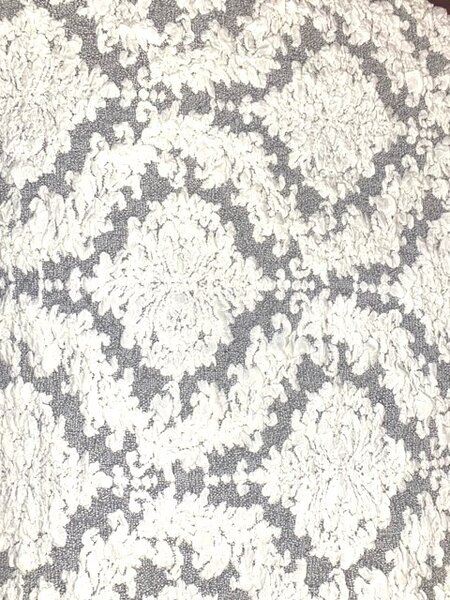 Husa elastica pentru canapea 3 locuri, fara volanas, model Jacquard, Alb
