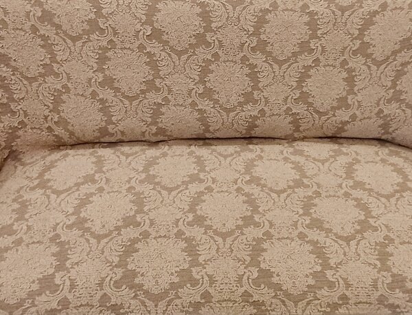 Husa elastica pentru canapea 3 locuri, fara volanas, model Jacquard, Bej