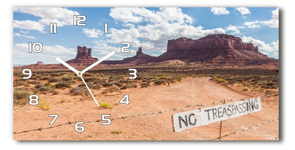 Ceas de perete modern din sticla Arizona Statele Unite ale Americii