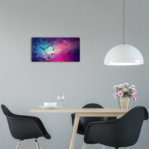 Ceas de perete modern din sticla Abstracție de fundal