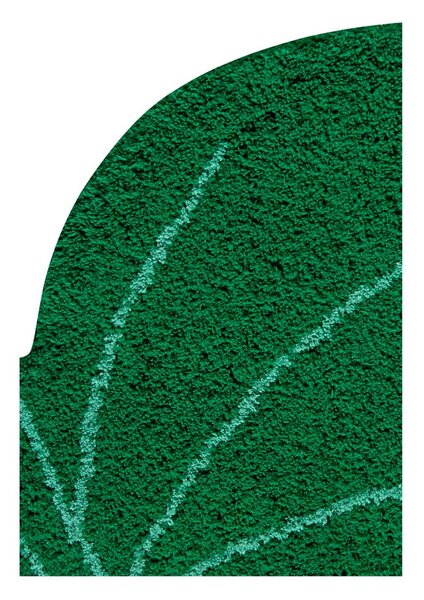 Covor pentru copii verde închis lavabil/țesut manual din bumbac 120x180 cm Monstera Leaf – Lorena Canals