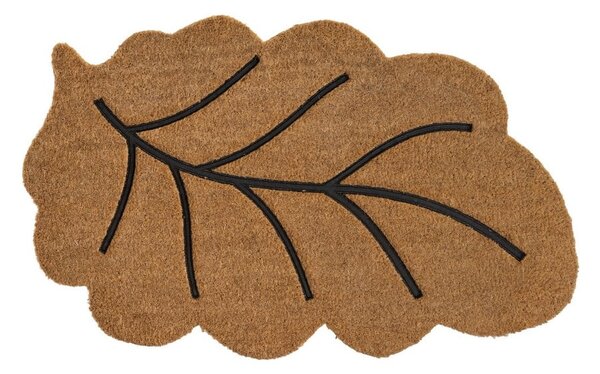 Covoraș de intrare din fibre de nucă de cocos 45x75 cm Leaf – Casa Selección