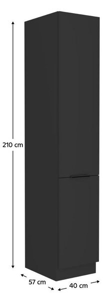 Dulap de bucătărie pentru alimente Sobera 40 DK 210 2F (negru . 1097021