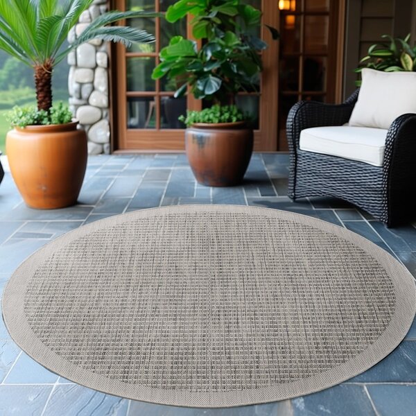 Covor de exterior gri rotund ø 120 cm Giza – Ayyildiz Carpets