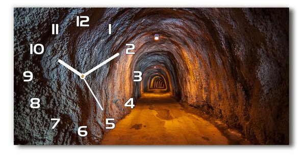 Ceas de perete modern din sticla tunel subteran