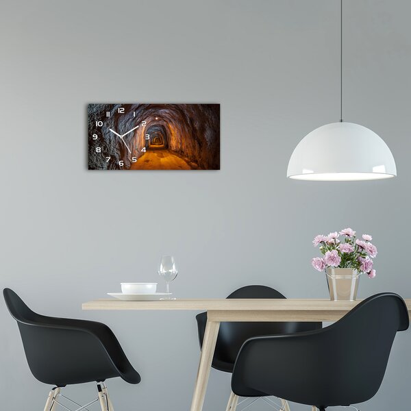 Ceas de perete modern din sticla tunel subteran
