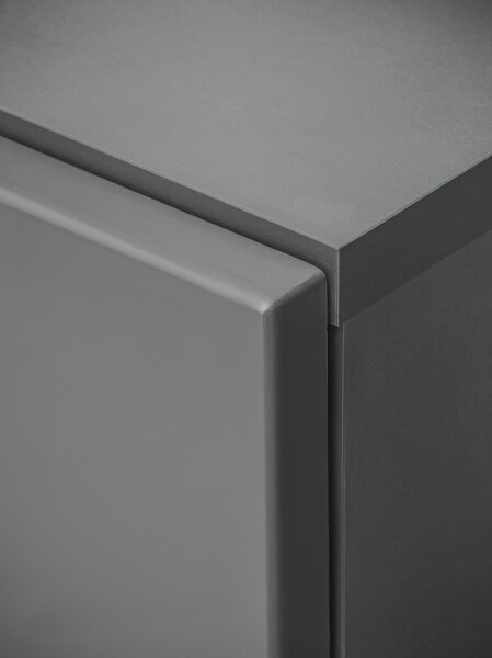 Mobilier living Siluett (antracit + stejar wotan) (cu iluminat LED). 1097583