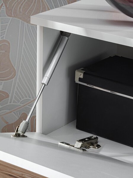 Mobilier living Vertic (stejar artisan + perla gray) (cu iluminat LED). 1097586