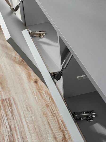 Mobilier living Vertic (stejar artisan + perla gray) (cu iluminat LED). 1097586