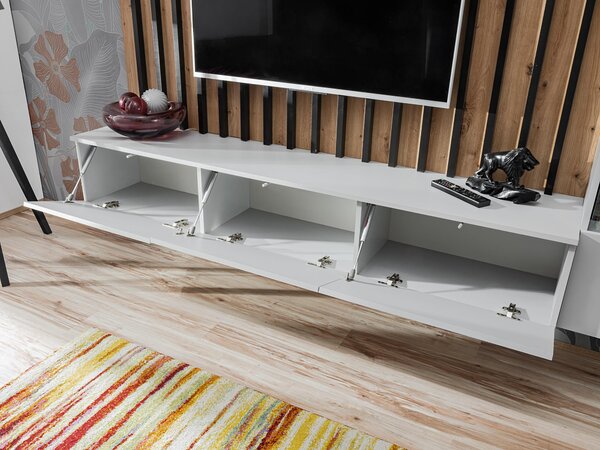 Mobilier living Vertic (stejar artisan + perla gray) (cu iluminat LED). 1097586