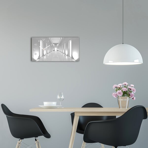 Ceas de perete modern din sticla Coridor