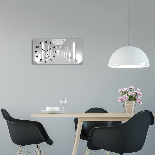 Ceas de perete modern din sticla Coridor