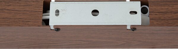 Plafonieră modernă din lemn de nuc cu LED integrat, reglabilă în 3 trepte 2700-4000K cu comutator DIP - Keane