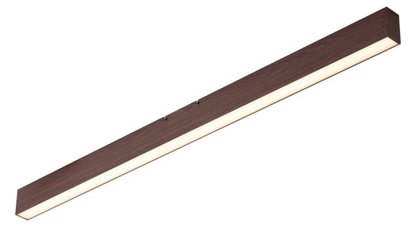 Plafonieră modernă din lemn de nuc cu LED integrat, reglabilă în 3 trepte 2700-4000K cu comutator DIP - Keane