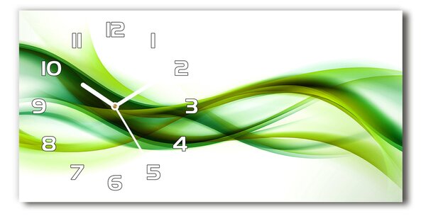 Ceas de perete modern din sticla valuri abstracte
