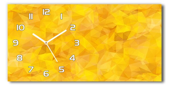 Ceas de perete modern din sticla triunghiuri abstractizare
