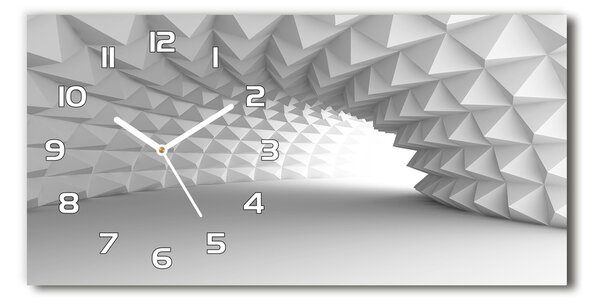 Ceas de perete modern din sticla tunel Abstracție
