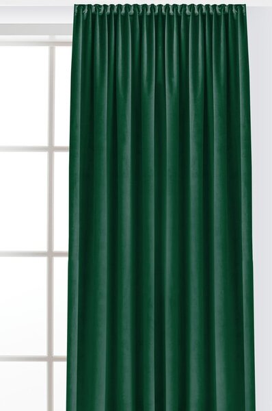 Draperie verde dimout (semi-opacă) din catifea 140x175 cm Velto – Filumi