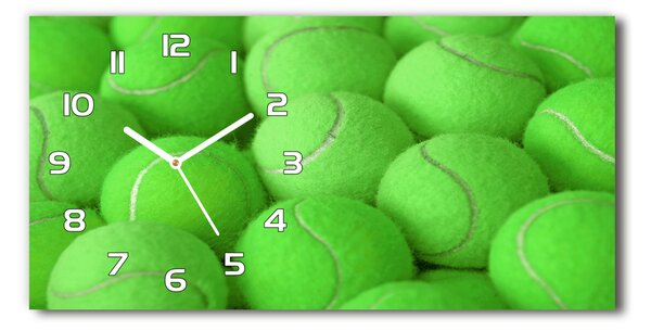 Ceas de perete modern din sticla mingi de tenis