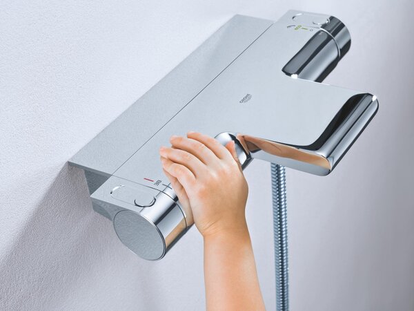 Grohe Grohtherm 2000 baterie cadă-duș perete cu termostat StarLight Chrome 34464001