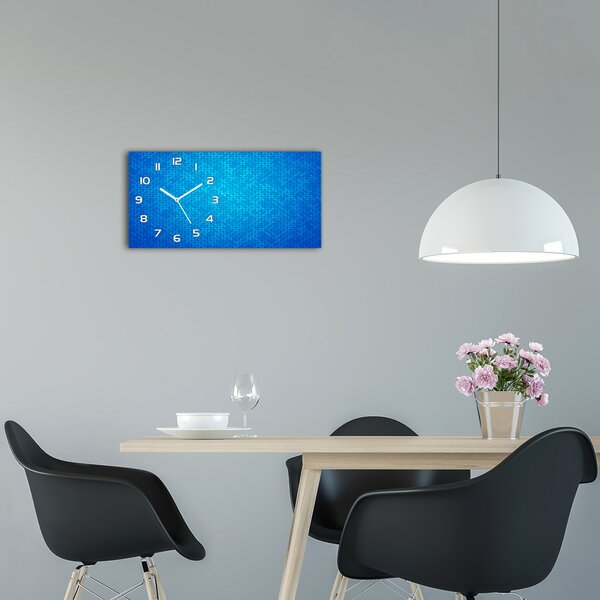 Ceas de perete modern din sticla abstract