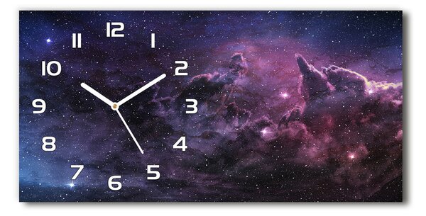 Ceas de perete modern din sticla Nebuloasă