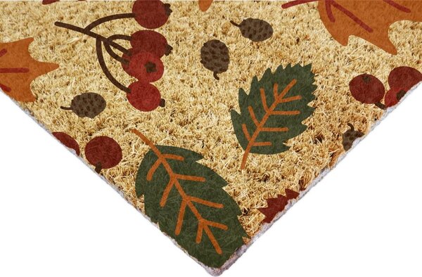 Covoraș de intrare din fibre de nucă de cocos 40x60 cm Autumn Leaves – Artsy Doormats