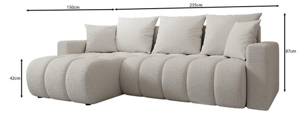 Colțar Belissa L (maro închis) (D). Promo -15%. 1157466