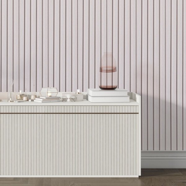 Panou decorativ din PVC Ecru cu dimensiuni 16х1.8х270 cm