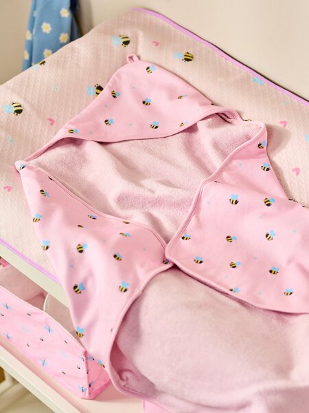 Sinsay - Prosop cu glugă - roz-pastel