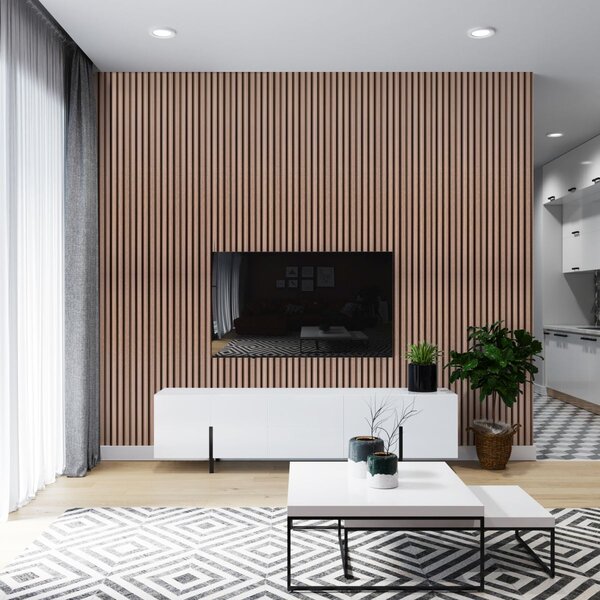 Panou decorativ din PVC Mirsi cu dimensiuni 16х1.8х270 cm