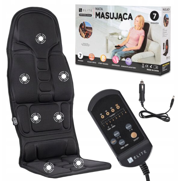 Pernă de masaj pentru fotoliu Megaso (negru). Promo -20%. 1156962
