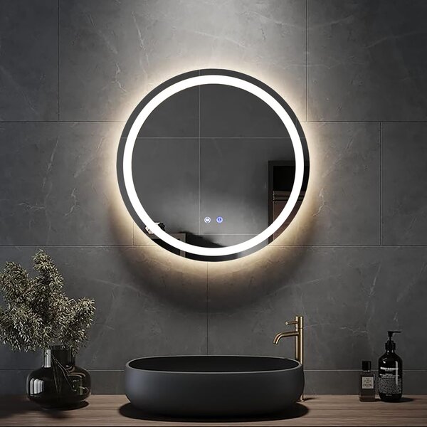 Oglindă de baie cu iluminare LED integrată 3 culori Doris