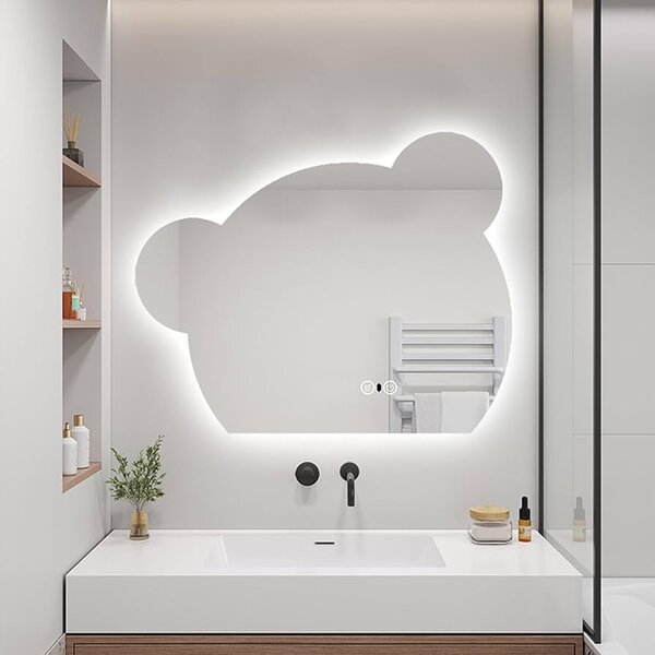 Oglindă de baie cu iluminare LED și funcție anti-ceață Solaria
