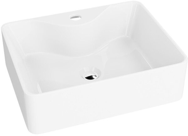 LaVita Castor lavoar 47.5x37 cm dreptunghiular de blat alb luciu 5900378325994