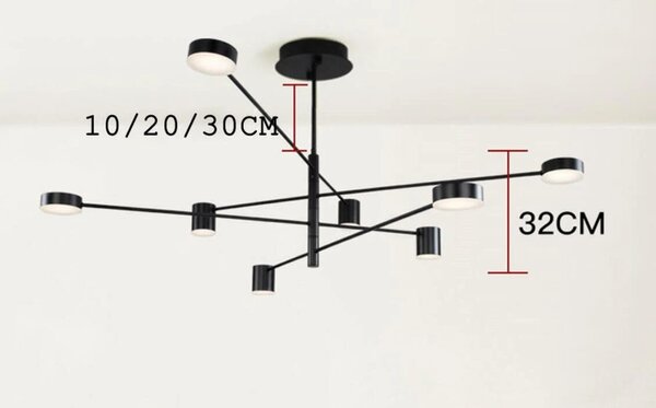 Candelabru Leandra - LED 3 culori de lumină