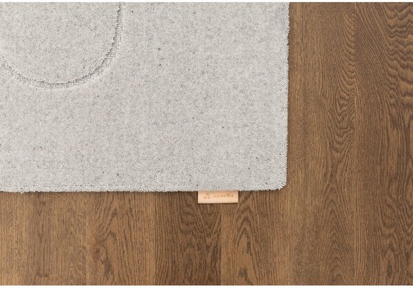 Covor gri deschis din lână 200x300 cm Morphic – Agnella