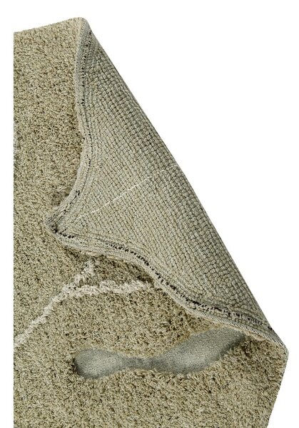 Covor pentru copii kaki lavabil/țesut manual din bumbac 120x180 cm Monstera Olive – Lorena Canals
