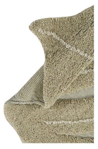 Covor pentru copii kaki lavabil/țesut manual din bumbac 120x180 cm Monstera Olive – Lorena Canals